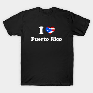 I Love Puerto Rico Puerto Rican Pride Boricua T-Shirt